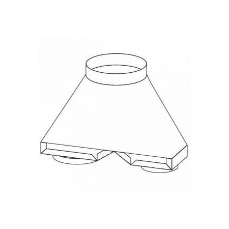 Hestan 8"/8" - 12" Ventilation Transition N/A
