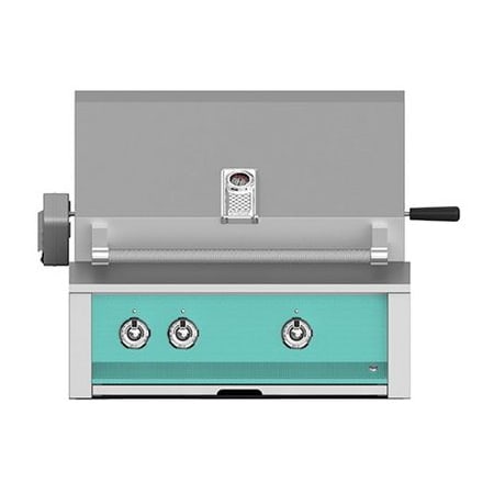 Hestan 58000 BTU 30 Inch Wide Liquid Propane Built-In Grill with Tubular U-Burner System Infrared Sear Burners and Rotisserie from the Aspire by Hestan Series Bora Bora