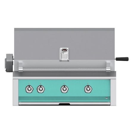 Hestan 83000 BTU 36 Inch Wide Natural Gas Built-In Grill with Tubular U-Burner System Infrared Sear Burners and Rotisserie from the Aspire by Hestan Series Bora Bora