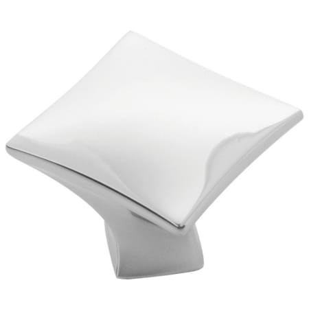 Hickory Hardware Pack of 10 - Twist 1-1/4 Inch Square Cabinet Knob Polished Nickel