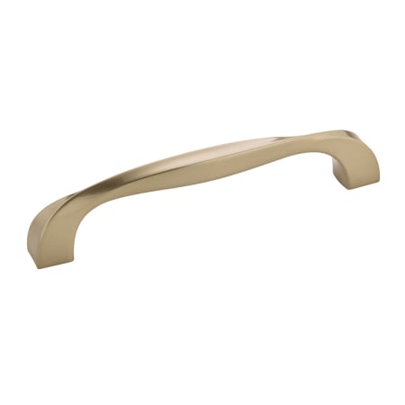 Hickory Hardware Twist 5-1/16" Center to Center Contemporary Twisted Cabinet Handle / Drawer Pull Elusive Golden Nickel