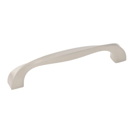 Hickory Hardware Twist 5-1/16" Center to Center Contemporary Twisted Cabinet Handle / Drawer Pull Satin Nickel