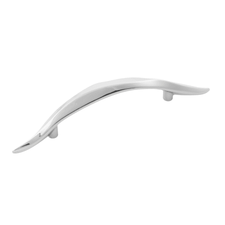 Hickory Hardware Willow 3-3/4 Inch Center to Center Arch Cabinet Pull Polished Nickel