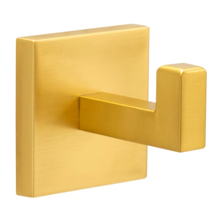 Hickory Hardware Skylight 2-3/16" Urban Modern Square Single Bath Kitchen Towel Robe Hook Brushed Golden Brass