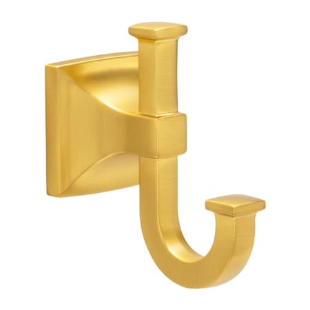 Hickory Hardware Studio 2" Wide Single Contemporary J Style Bathroom Kitchen Towel Robe Apron Hook Brushed Golden Brass