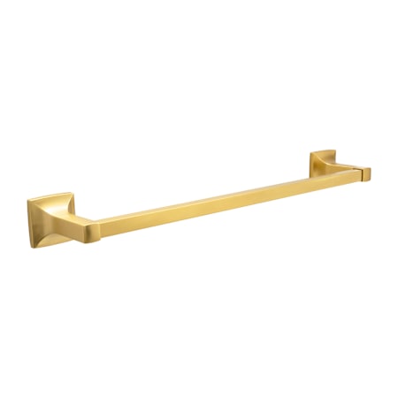 Hickory Hardware Studio 20-1/8" Wide Contemporary Single Bathroom Towel Bar Rod Brushed Golden Brass