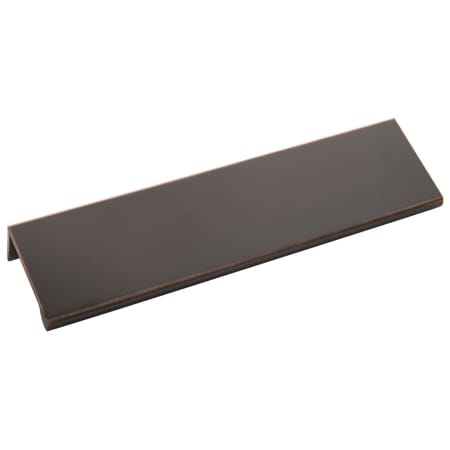 Hickory Hardware Pack of 10 - Rockford 6-5/16" Center to Center Finger Tab Edge Cabinet Pulls / Drawer Pulls Oil-Rubbed Bronze Highlighted