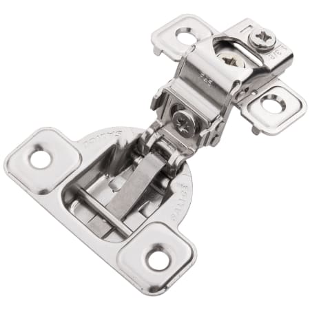 Hickory Hardware (10) Pairs - 1-3/8 Inch Overlay Concealed Euro Cabinet Door Hinge with 106 Degree Opening Angle and Self Close Function - Total 20 Polished Nickel