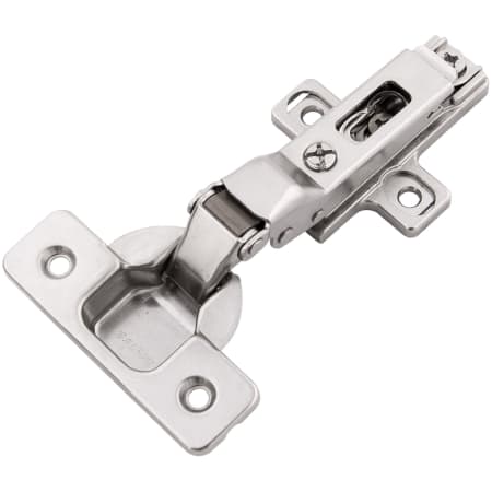 Hickory Hardware (10) Pairs - Partial Overlay Concealed Euro Cabinet Door Hinge with 110 Degree Opening Angle and Self Close Function - Total 20 Polished Nickel