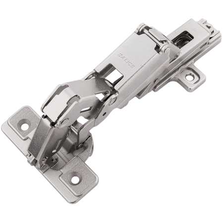 Hickory Hardware Full Overlay Concealed Euro Cabinet Door Hinge with 165 Degree Opening Angle and Self Close Function - Pack of 10 Polished Nickel