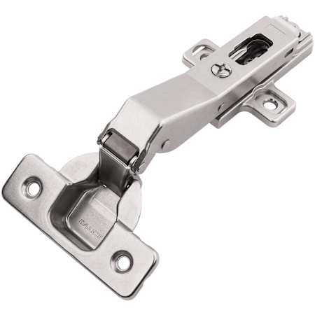 Hickory Hardware 3/4 Inch Inset Concealed Euro Cabinet Door Hinge with 94 Degree Opening Angle and Self Close Function - Pair Polished Nickel