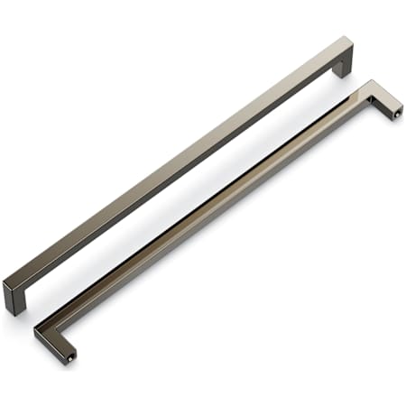 Hickory Hardware Skylight 12" Center to Center Square Bar Appliance Handle / Appliance Pull Polished Nickel