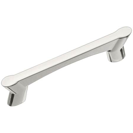 Hickory Hardware Wisteria 3" Center to Center Retro Modern Minimalist Cabinet Handle / Drawer Pull Polished Nickel