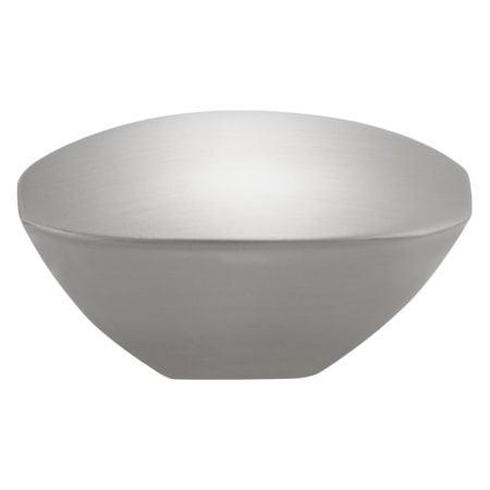 Hickory Hardware Wisteria 1-3/4" Wide Angled Oval Retro Modern Cabinet / Drawer Knob Satin Nickel
