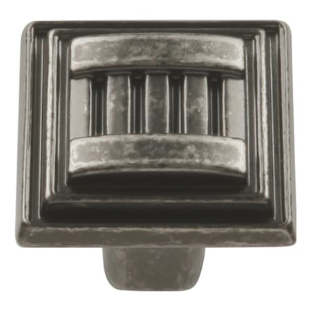Hickory Hardware Sydney 1-1/16 Inch Square Cabinet Knob Black Nickel Vibed
