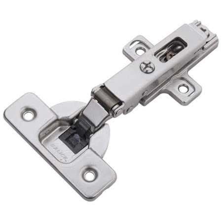 Hickory Hardware Full Overlay Screw-On Concealed European Cabinet Door Hinge with 105 Degree Opening Angle and Soft Close Function (Package of 2) Polished Nickel