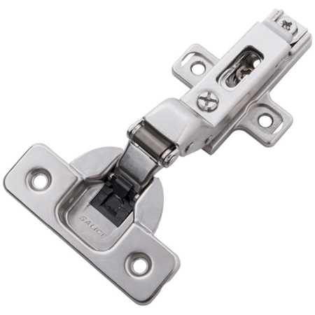 Hickory Hardware Inset Inset Concealed Euro Cabinet Door Hinge with 105 Degree Opening Angle and Soft Close Function - Pack of 10 Polished Nickel