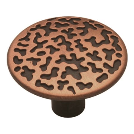 Hickory Hardware Southwest Lodge 1 Inch Mushroom Cabinet Knob Antique Copper