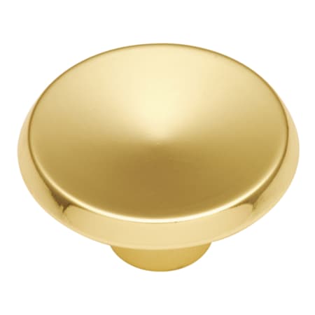 Hickory Hardware Sunnyside 1-1/2" Concave Round Cabinet Knob / Drawer Knob Polished Brass