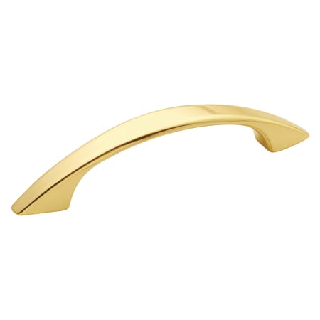 Hickory Hardware Sunnyside 3 Inch Center to Center Arch Cabinet Pull Polished Brass