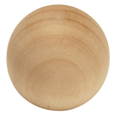 Hickory Hardware Natural Woodcraft Set of (2) - 1-1/4 Inch Round Sphere Ball Unfinished Wood Cabinet Knobs / Drawer Knobs Unfinished Wood