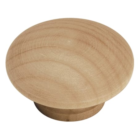Hickory Hardware Natural Woodcraft Set of (2) - 1-1/2 Inch Round Mushroom Unfinished Wood Cabinet Knobs / Drawer Knobs Unfinished Wood