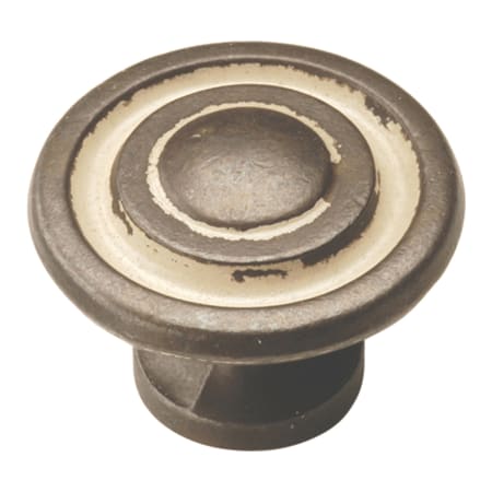 Hickory Hardware Manchester 1-3/8 Inch Mushroom Cabinet Knob Biscayne Antique