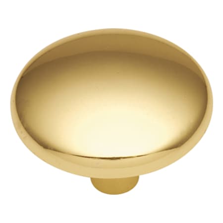 Hickory Hardware Sunnyside 1-1/8 Inch Mushroom Cabinet Knob Polished Brass