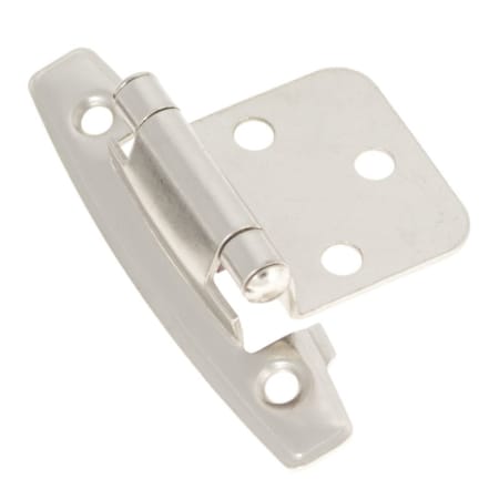 Hickory Hardware Full Inset Traditional Cabinet Door Hinge with Self Closing Function (Package of 2) Satin Nickel