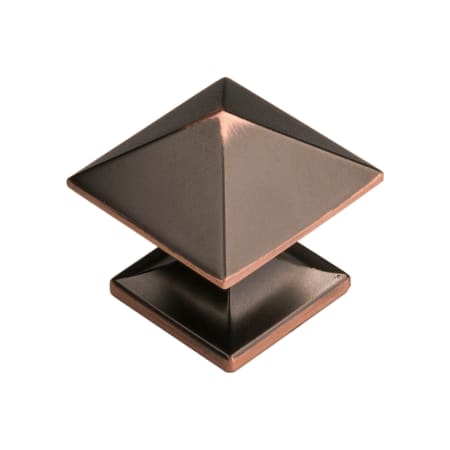 Hickory Hardware Studio Classic 1 Inch Square Pyramid Top Cabinet Knob / Drawer Knob Oil-Rubbed Bronze