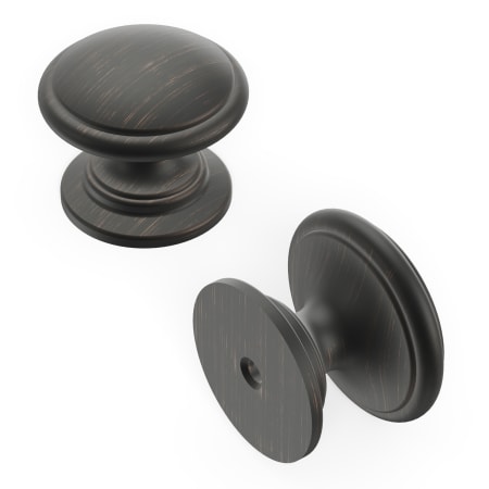 Hickory Hardware Williamsburg 1-1/4" Rustic Vintage Mushroom Cabinet Knob Vintage Bronze