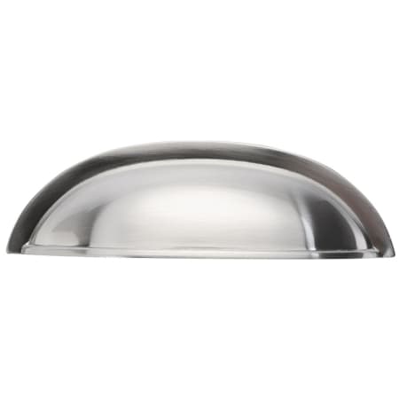 Hickory Hardware Pack of 5 - Cottage 3" Center to Center Traditional Farmhouse Cabinet Cup Pull / Drawer Cup Handle Satin Nickel