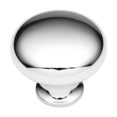 Hickory Hardware Polished Accents 1-1/8 Inch Mushroom Cabinet Knob Polished Chrome