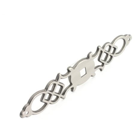 Hickory Hardware Manor House Pack of (10) 5-1/2 Inch Cabinet Knob Backplate Silver Stone
