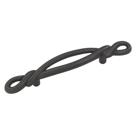 Hickory Hardware French Twist 3 Inch Center to Center Designer Cabinet Pull Black Iron