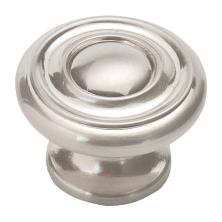 Hickory Hardware Cottage 1-1/2" Vintage Farmhouse Country Ringed Round Cabinet Knob / Drawer Knob Satin Nickel