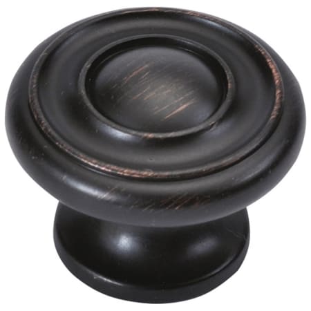 Hickory Hardware Pack of 10 - Cottage 1-1/2" Country Farmhouse Round Mushroom Cabinet Knobs / Drawer Knobs Vintage Bronze