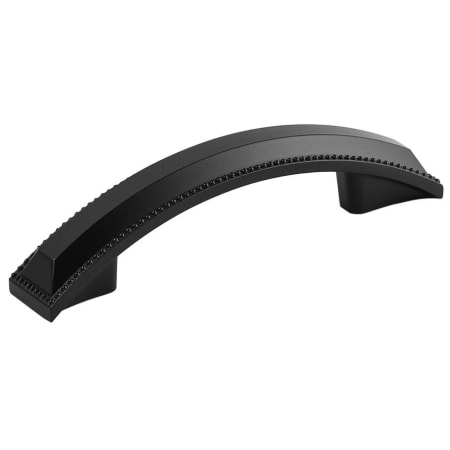 Hickory Hardware Altair 3" Center to Center Beaded Edge Arch Bow Cabinet Handle / Drawer Pull Matte Black