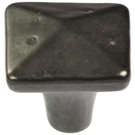 Hickory Hardware Pack of 10 - Carbonite 1-1/4" Rustic Industrial Lodge Square Cabinet Knobs / Drawer Knobs Black Iron