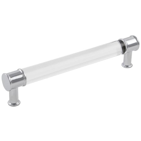 Hickory Hardware Pack of 10 - Midway 6-5/16"  Center to Center Modern Clear Acrylic Bar Cabinet Handles / Drawer Pulls Crysacrylic / Chrome