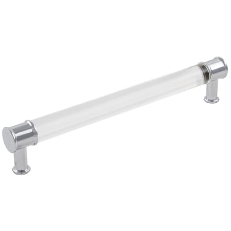 Hickory Hardware Pack of 10 - Midway 7-9/16" Center to Center Modern Clear Acrylic Bar Cabinet Handles / Drawer Bar Pulls Crysacrylic / Chrome
