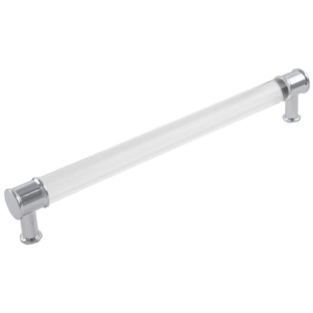 Hickory Hardware Pack of 5 - Midway 12" Center to Center Clear Acrylic Large Cabinet Bar Handles / Drawer Bar Pulls Crysacrylic / Chrome