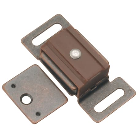 Hickory Hardware Pack of (25) - 2" Center to Center Zinc Magnetic Cabinet Catch Statuary Bronze
