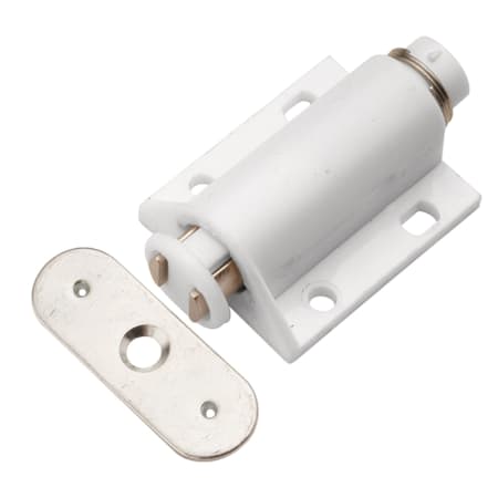 Hickory Hardware Magic Touch Magnetic Cabinet Catch Latch White