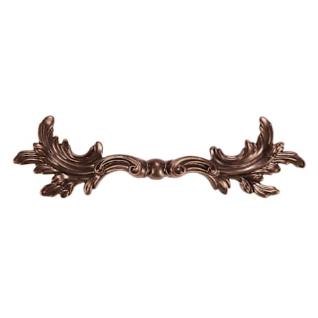 Hickory Hardware Manor House 3" Center to Center Regal Estate Leaves Cabinet Handle / Drawer Pull Dark Antique Copper