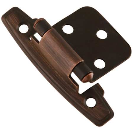 Hickory Hardware Inset Surface Mount Cabinet Door Hinge with 170 Degree Opening Angle and Self Close Function - Pack of 20 Vintage Bronze
