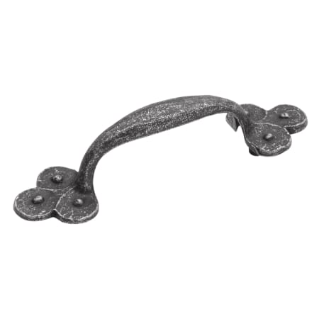 Hickory Hardware Bourbon Street 3 Inch Center to Center Rustic Vintage Cabinet Handle / Drawer Pull from the Manchester Collection Vibra Pewter