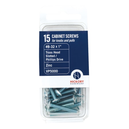 Hickory Hardware #8-32 x 1"Truss Head Slotted / Phillips Head Zinc Cabinet Screws (15 Pack) from the Project Packs - Screws Collection N/A