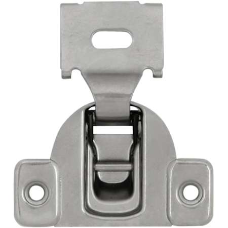 Hickory Hardware 1/2 Inch Overlay Concealed Euro Cabinet Door Hinge with 105 Degree Opening Angle and Self Close Function - Pack of 10 Polished Nickel