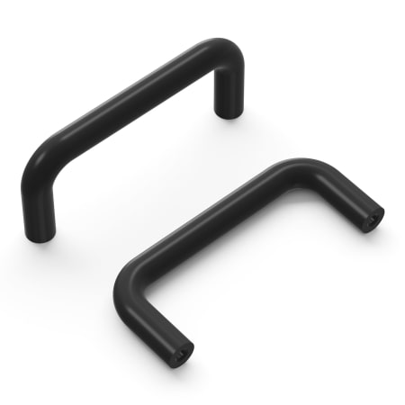 Hickory Hardware Contemporary 3" Center To Center Wire Style Cabinet Handle / Drawer Pull Black